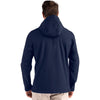 Clique Men's Dark Navy/Pure Slate Tempo Recycled Stretch Softshell Hooded Jacket