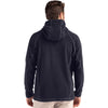 Clique Men's Dark Navy Powder Recycled Fleece Half Zip Hooded Pullover