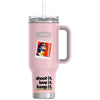 Thermos Sunset Pink 40oz Stainless Steel Cup Holder Mug