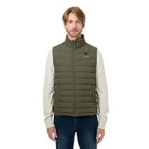 Ororo Men's Dark Green Heated Lightweight Down Vest