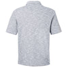 North End Men's Black Heather Eclipse Jacquard Polo