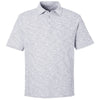 North End Men's Platinum Heather Eclipse Jacquard Polo