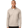 North End Men's Oatmeal Rhythm Waffle Quarter-Zip Pullover