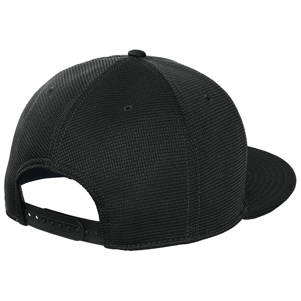 New Era Black Pivot Flat Bill Snapback Cap
