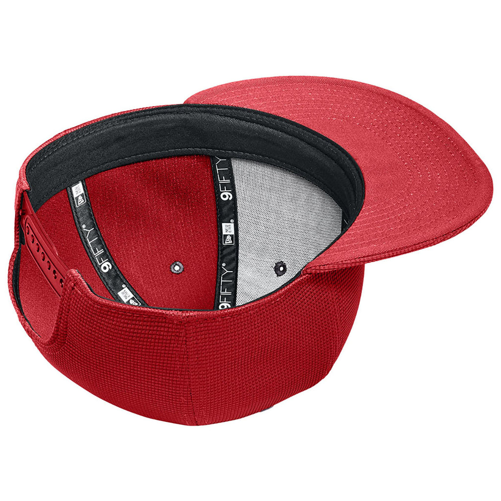 New Era Scarlet Pivot Flat Bill Snapback Cap