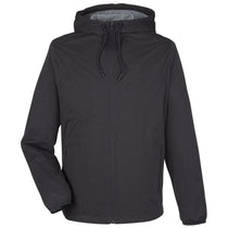 North End Men's Black Heather Network Lightweight Jacket