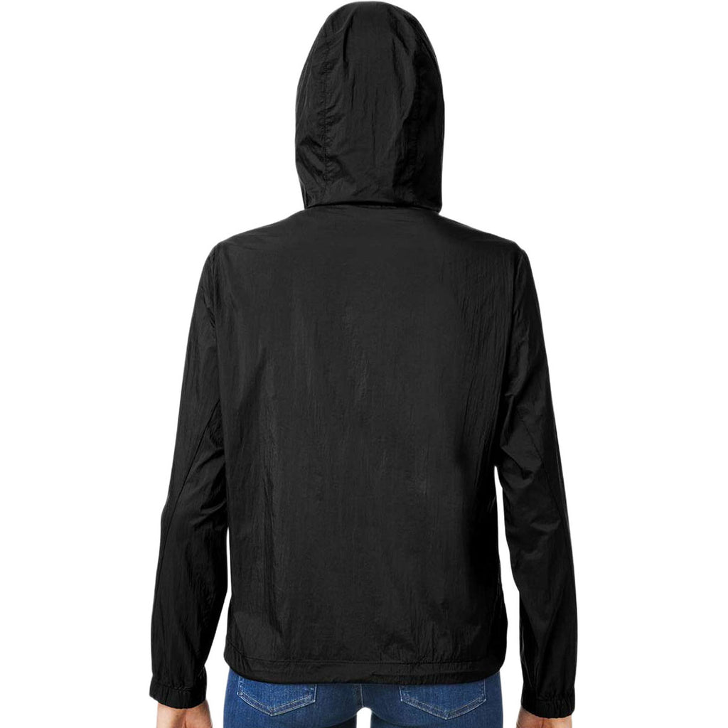 North End Women's Black/Carbon Aura Lightweight Packable Anorak