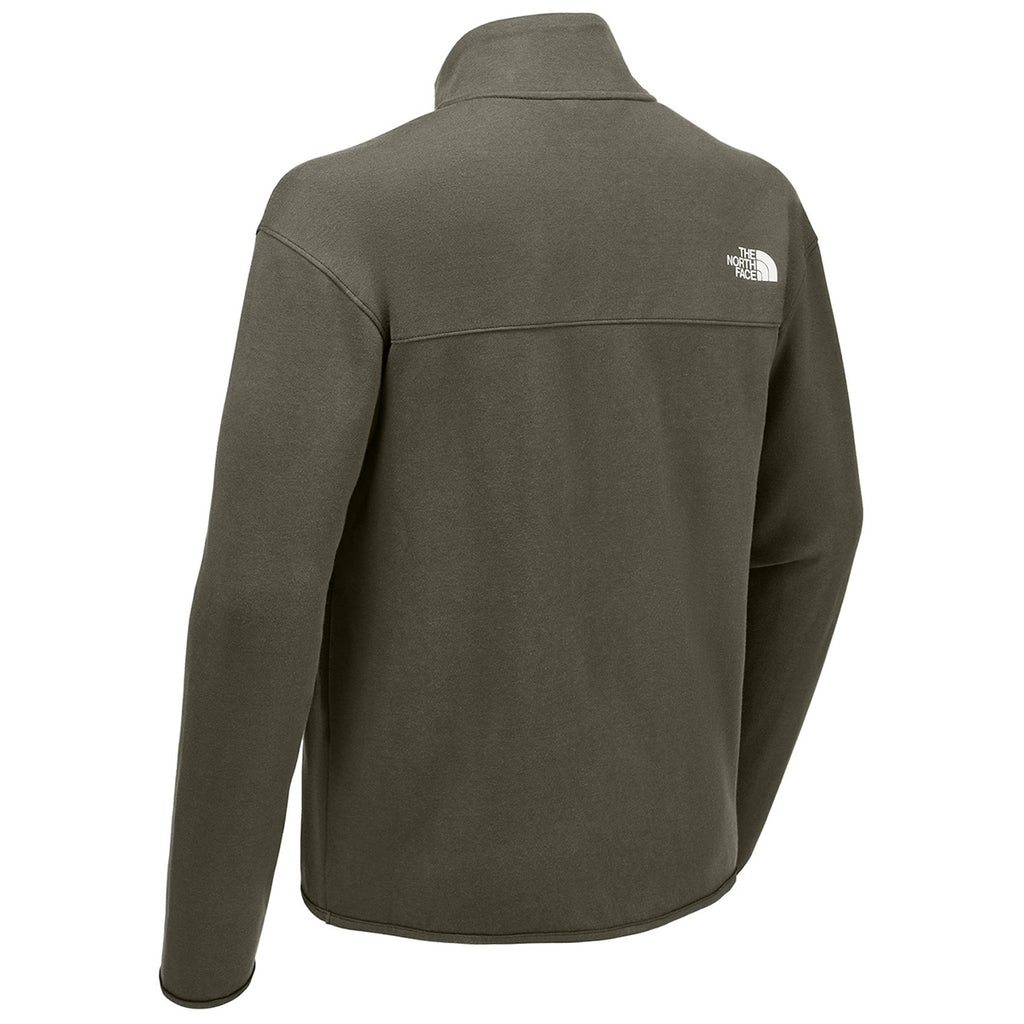 The North Face Men's New Taupe Green Double-Knit 1/2-Zip Fleece