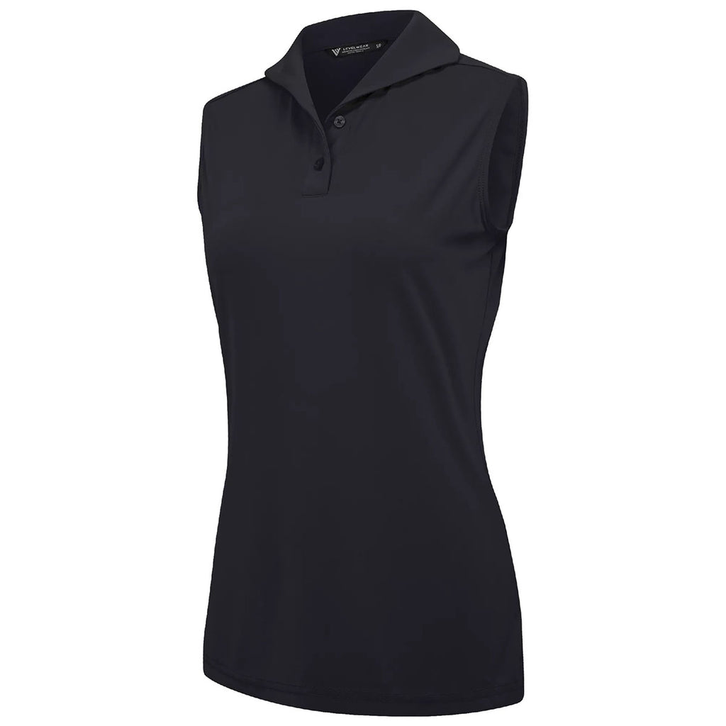 Levelwear Women's Black Treasure Polo