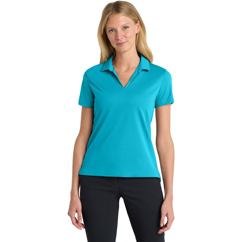 Nike Women's Tidal Blue Dri-FIT Micro Pique 2.0 Polo