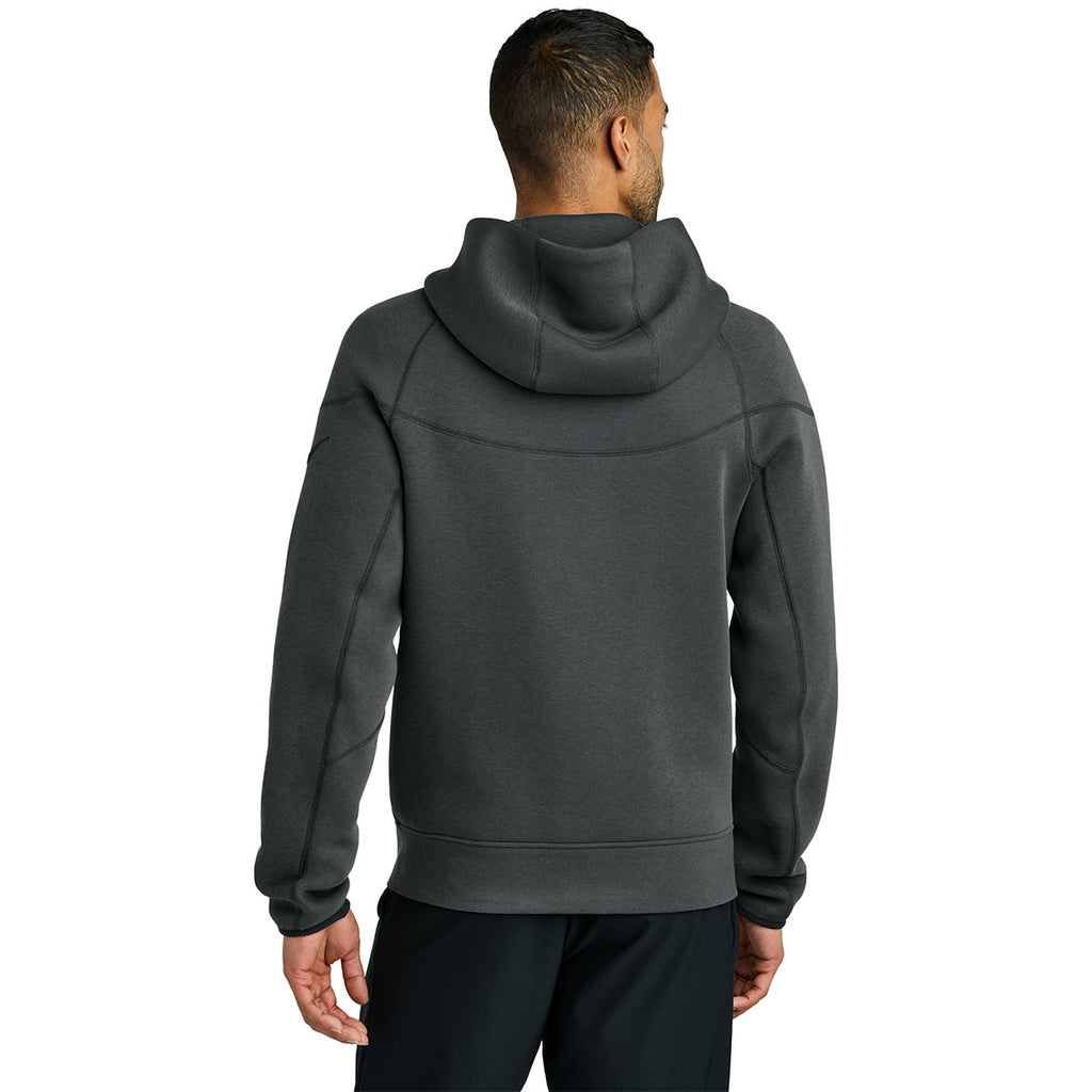 Nike Men's Anthracite Heather Tech Fleece Full-Zip Hoodie