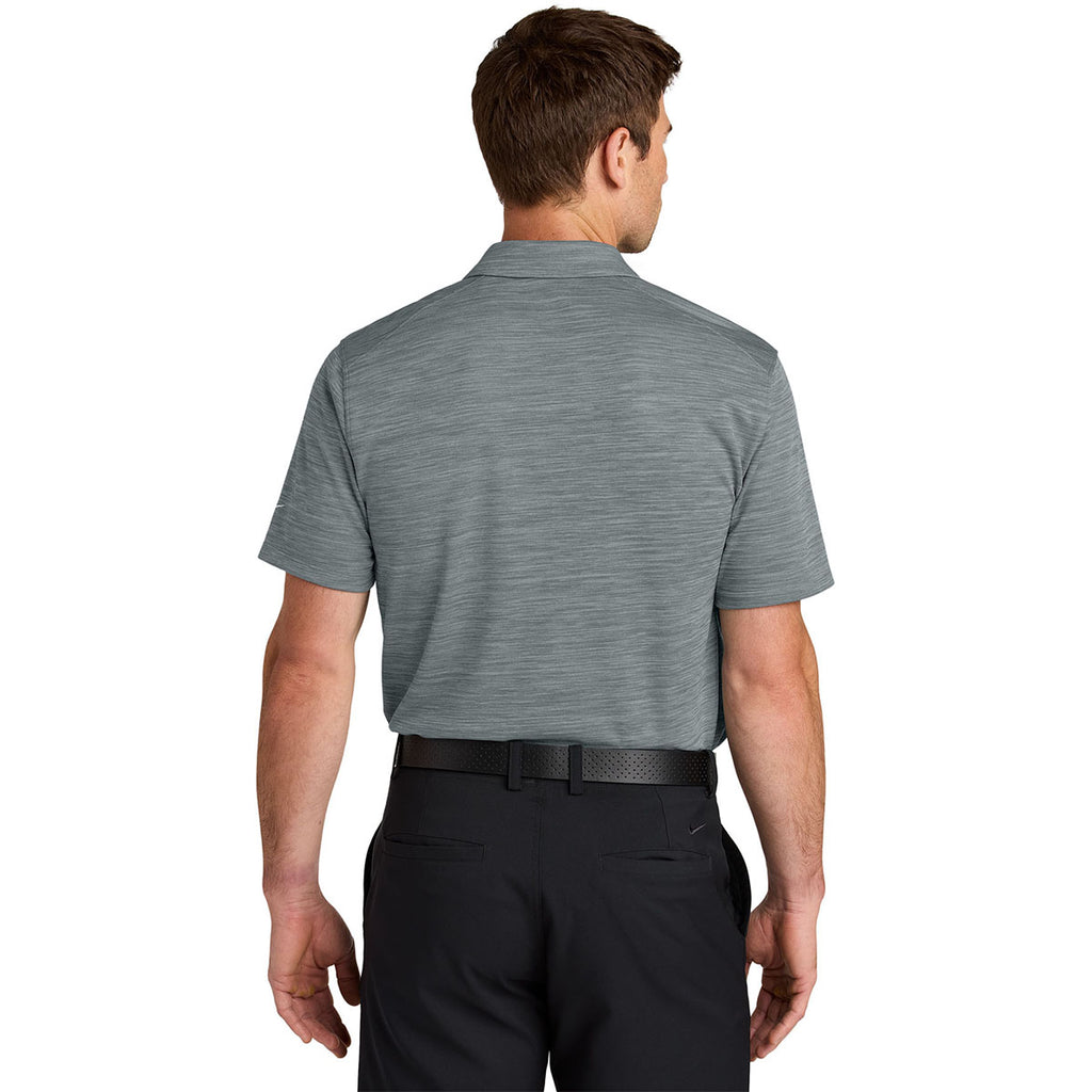 Nike Men's Cool Grey Dri-FIT Striated Polo