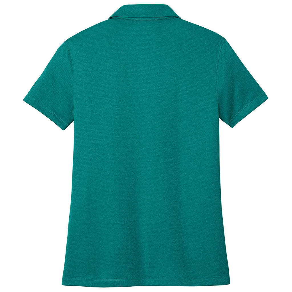Nike Women's Bright Spruce Heather Dri-FIT Smooth Heather Polo
