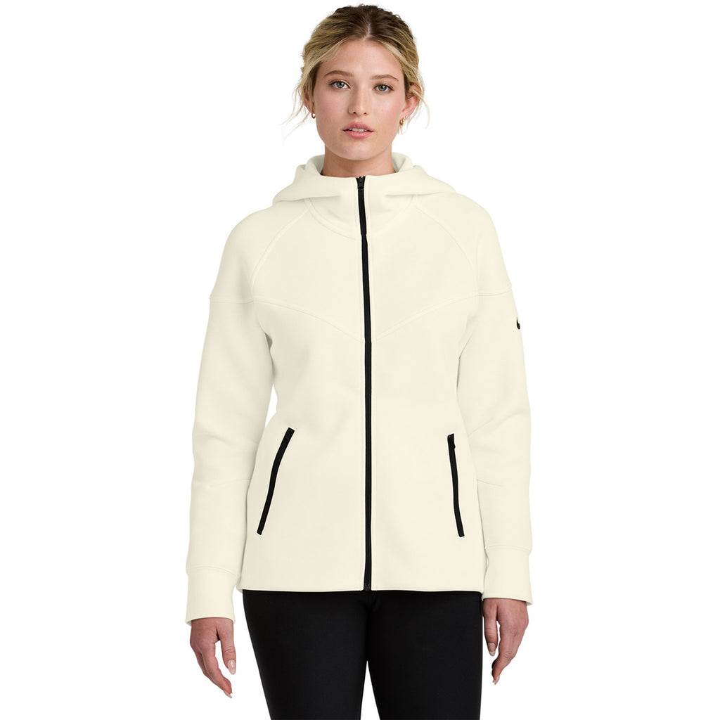 Nike Women's Pale Ivory Tech Fleece Full-Zip Hoodie