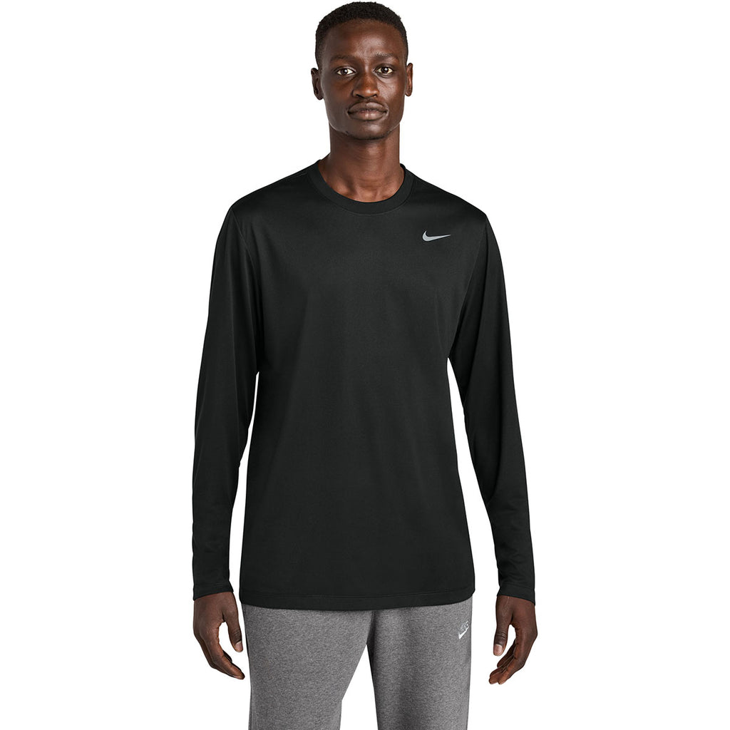 Nike Men's Black Team rLegend Long Sleeve Tee