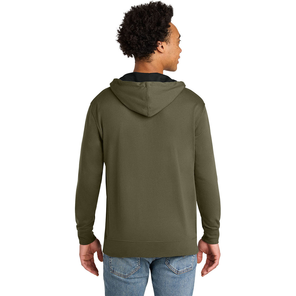 Next Level Men's Military Green/Black Laguna Hoodie