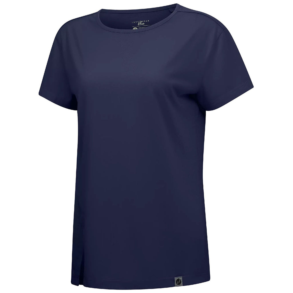 Verve Women's Navy Influx Short Sleeve Tee