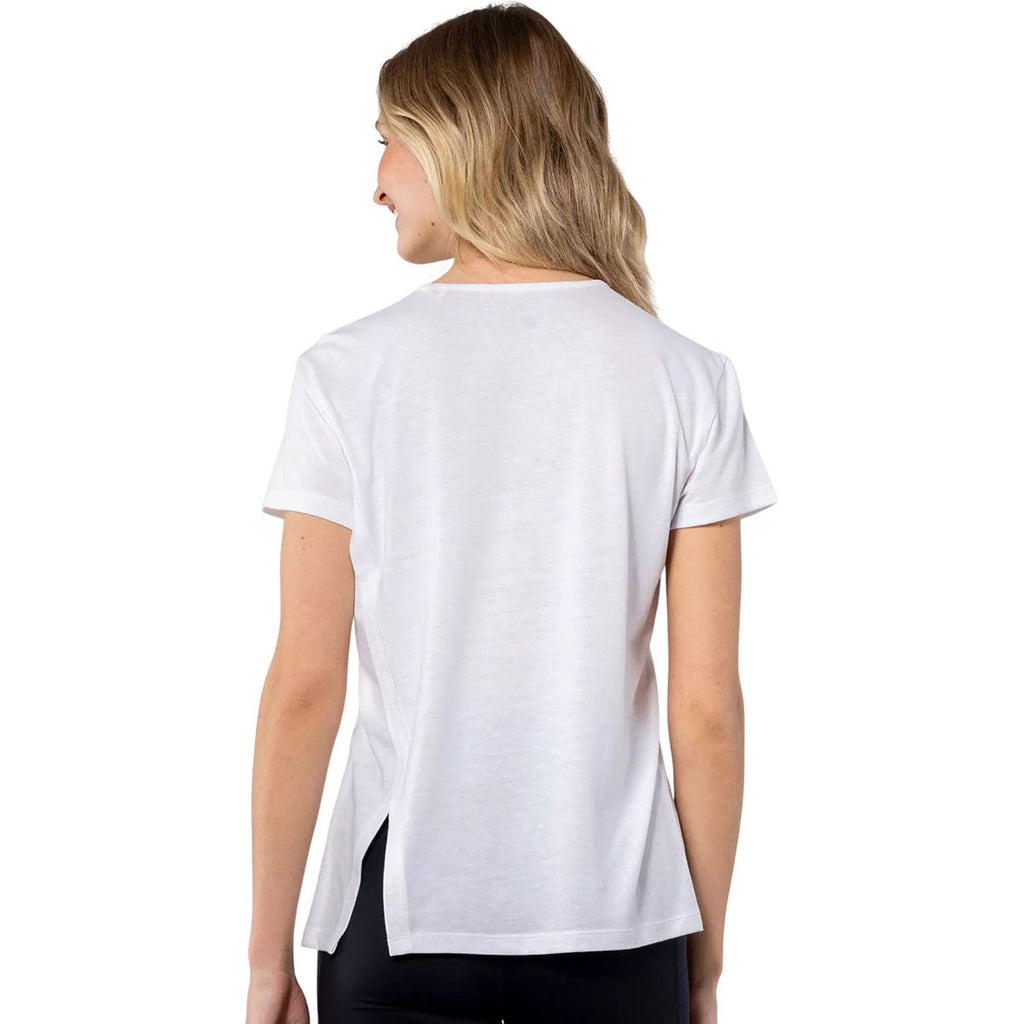 Verve Women's White Influx Short Sleeve Tee