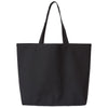 OAD Recycled Black Jumbo Recycled Midweight Gusseted Canvas Tote