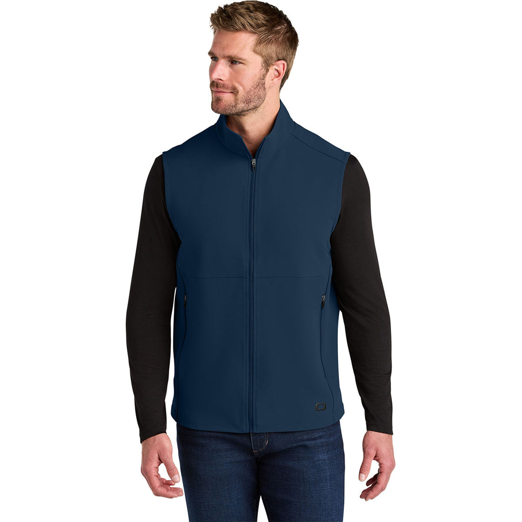OGIO Men's River Blue Navy Kinetic Soft Shell Vest