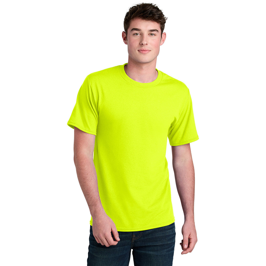 Port & Company Men's Safety Green Core Blend Recycled Tee