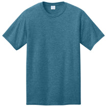 Port & Company Unisex Mountain Blue Heather CVC Tee