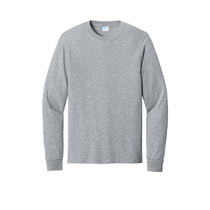 Port & Company Men's Athletic Heather Long Sleeve Core Cotton Tee