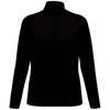 Perry Ellis Women's Black Heather 1/4 Zip Pullover