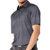 Levelwear Men's Black Graph Polo