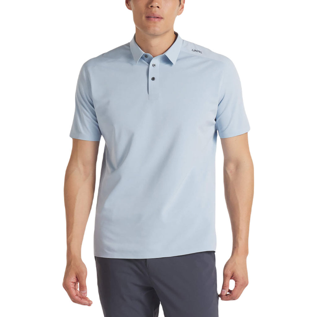 UNRL Men's Matte Sky Blue Legend Polo