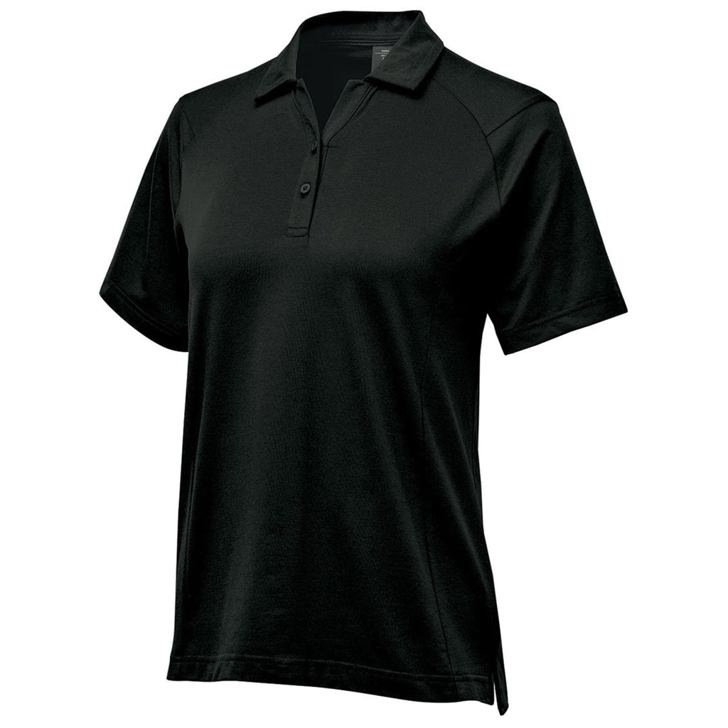 Stormtech Women's Black Oasis Short Sleeve Polo