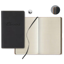 Castelli Black Vegan ECO Medio Lined Ivory Page Journal