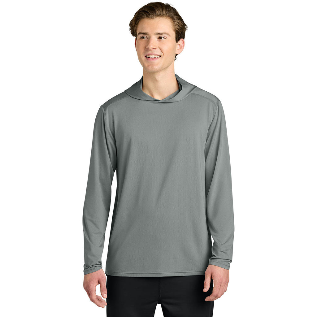 Richardson Men's Grey Clutch Long Sleeve Hoodie