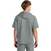 Richardson Men's Grey Charge Performance Fleece Short Sleeve Hoodie