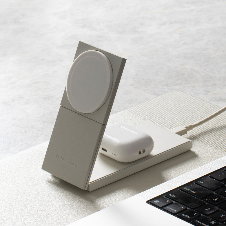 Native Union Sandstone Rise 2-IN-1 Qi2 Wireless Charger