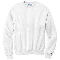 Champion Unisex White Eco Fleece Crewneck Sweatshirt