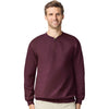 Gildan Unisex Maroon Midweight 1/4 Zip Sweatshirt