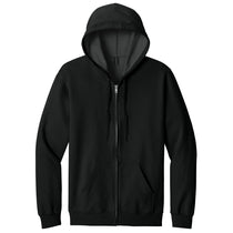 Gildan Men's Black Softstyle Midweight Fleece Full-Zip Hooded Sweatshirt