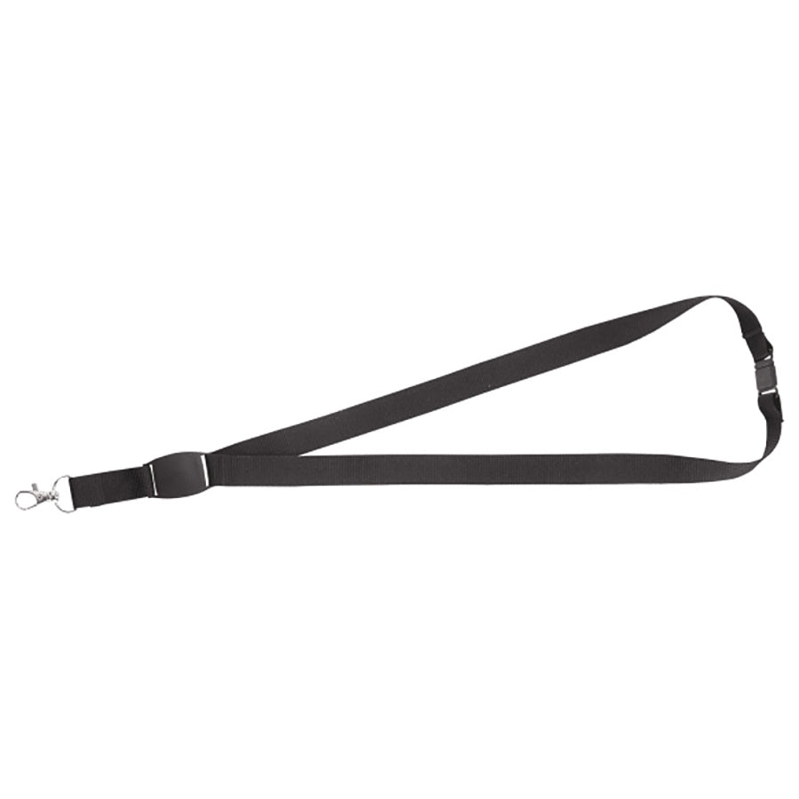 Bullet Black Flat Panel Lanyard