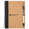 Bullet Black 5'' x 7'' Eco-Friendly Spiral Notebook with Pen