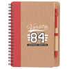 Bullet Red 5'' x 7'' Eco-Friendly Spiral Notebook with Pen