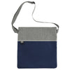 Bullet Navy/Grey Double Heather RPET Crossbody Tote