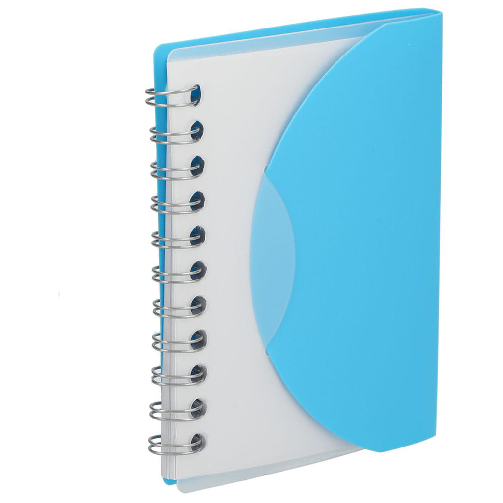 Bullet Translucent Blue Recycled Post Spiral Notebook