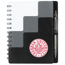 Bullet Black Recycled Pace Spiral Notebook W/Pen