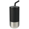 Bullet Black Lagom Insulated 16oz Stainless Steel Tumbler with Straw