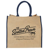 Bullet Navy Large Jute Tote