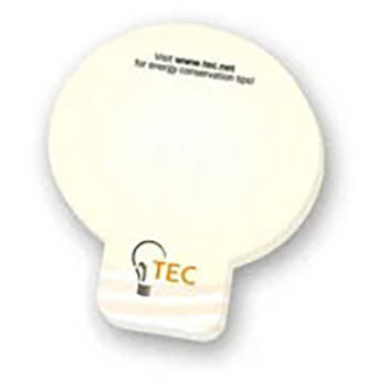 Souvenir White Sticky Note 3" x 3" Die Cut Pad, 25 sheet