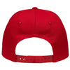 Sportsman Red Lo-Pro Solid Back Traditional Trucker Cap