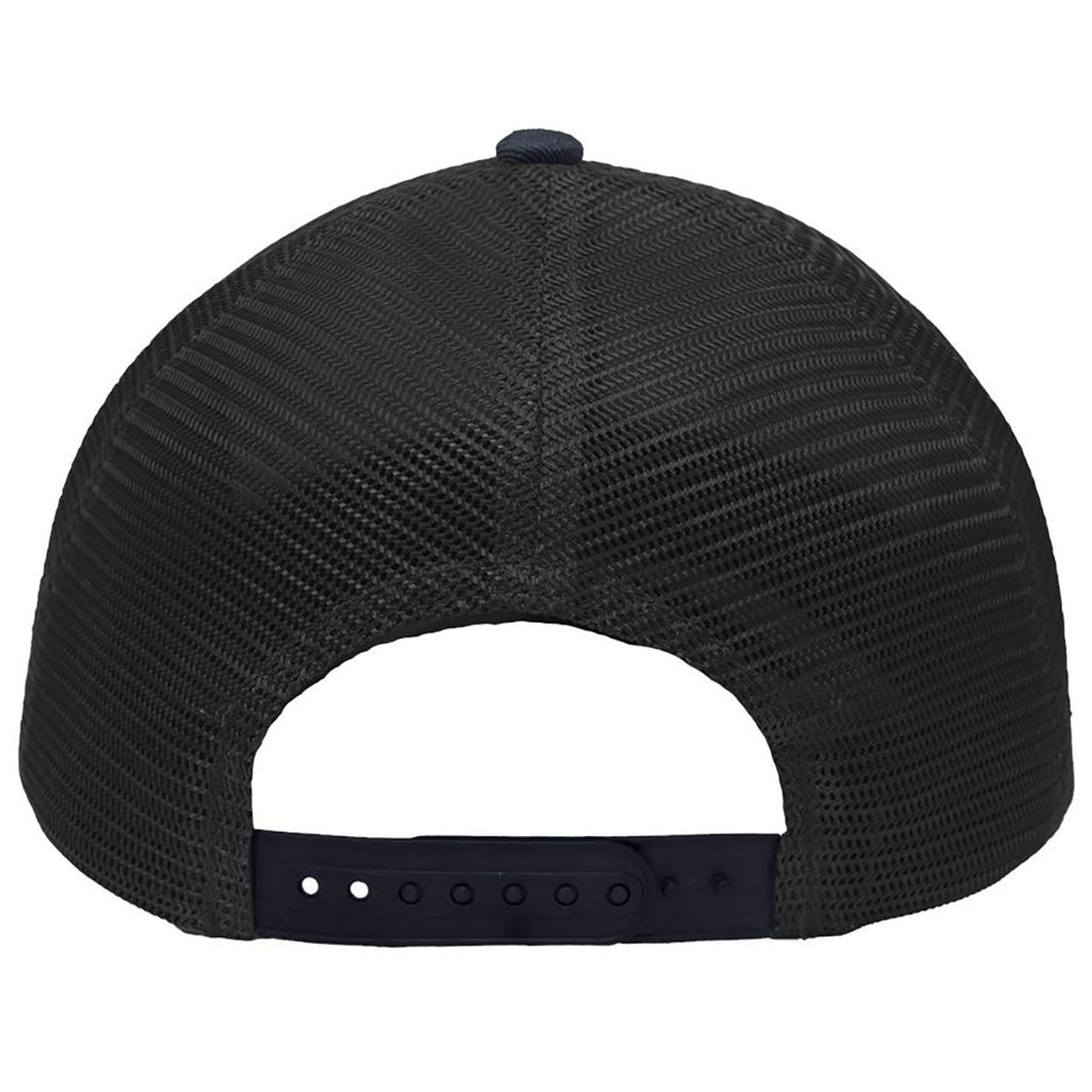 Sportsman Heather Grey/Charcoal/Navy Lo-Pro Mesh Back Trucker Fit Cap