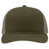 Sportsman Dark Olive Green/Khaki Modern Six-Panel Trucker Fit Cap